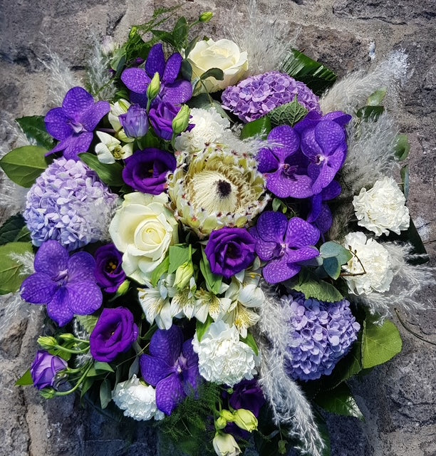 BLUEBERRY-Bouquet blanc-bleu