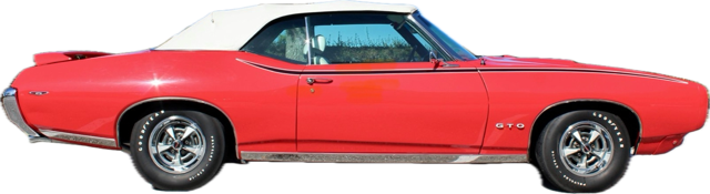 Forfait mariage PONTIAC GTO cabriolet 1967 décorée avec chauffeur