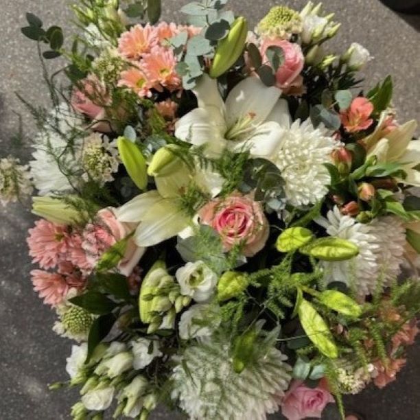 Bouquet Sofia Tons Rose Pastel | Livraison Fleurs Lausanne & Vaud