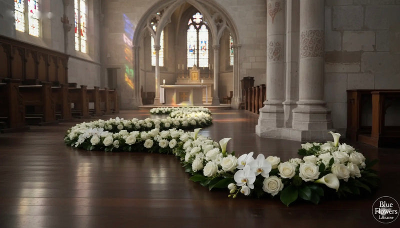 Le Chemin d'Éternité | Décoration Florale Funéraire de Prestige