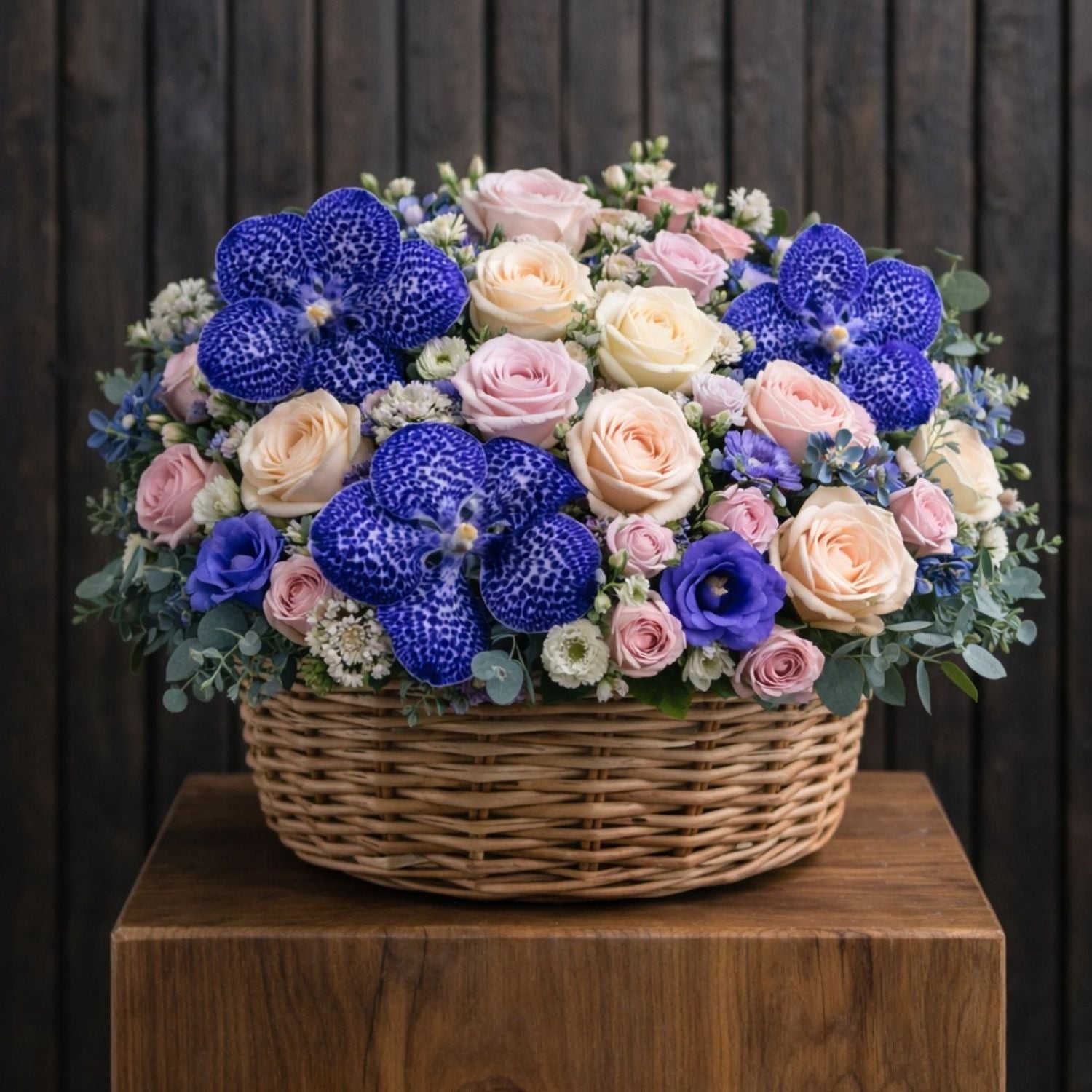 Фиолетовая элегантность – сверкающий сезонный букет