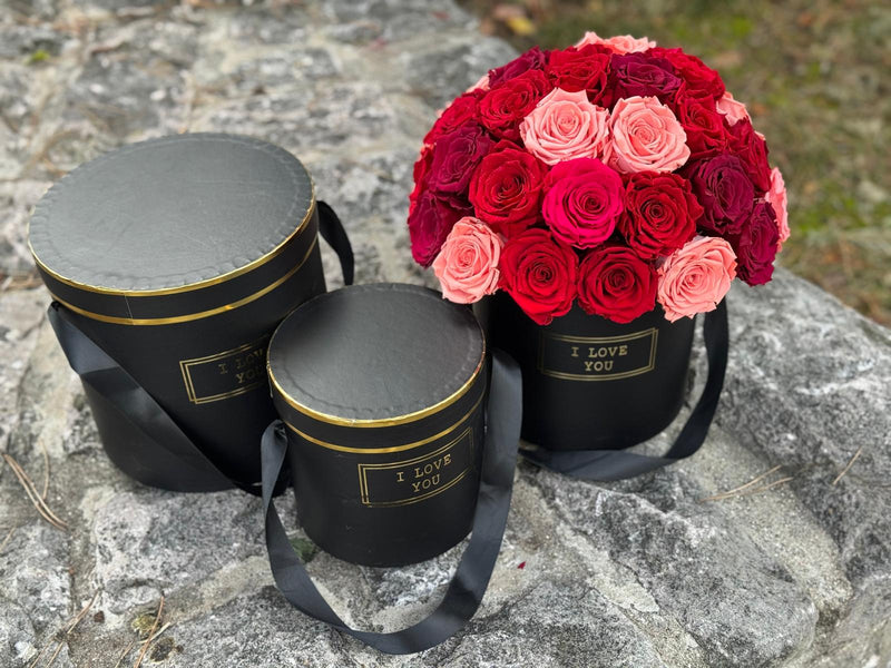 L'Infini – Box de 51 Roses Éternelles de Prestige