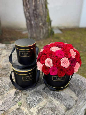 L'Infini – Box de 51 Roses Éternelles de Prestige