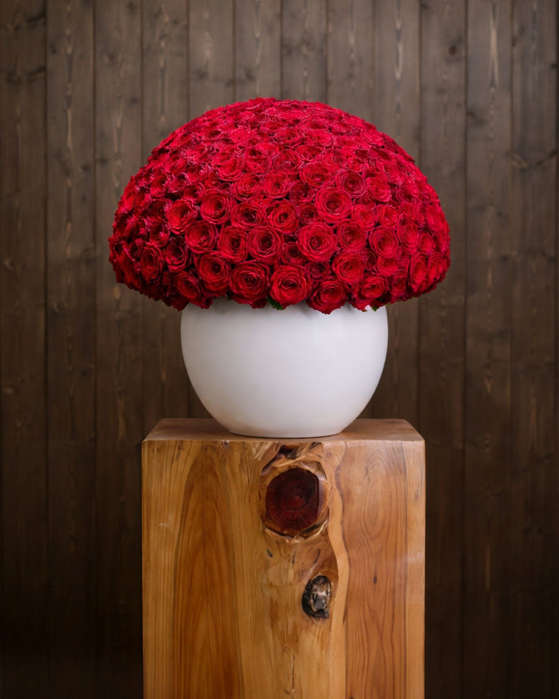 Rose rouge | Blue Flowers  Bouquet XXL – 90 Roses Rouges Supra | Haute Fleuristerie| Lausanne