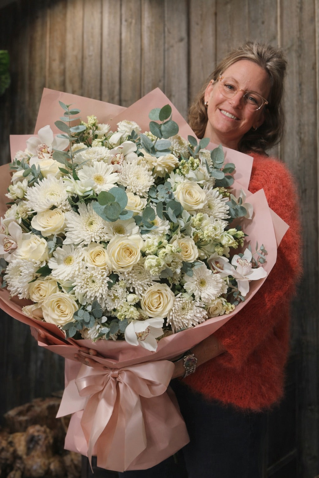 Bouquet Blanc d'Exception | Livraison Fleurs Lausanne Prestige | 100.- à 650.-