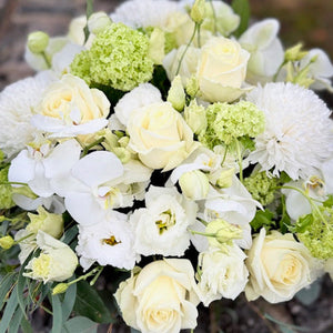 Bouquet Blanc & Vert Louise | Livraison Fleurs Lausanne & Vaud