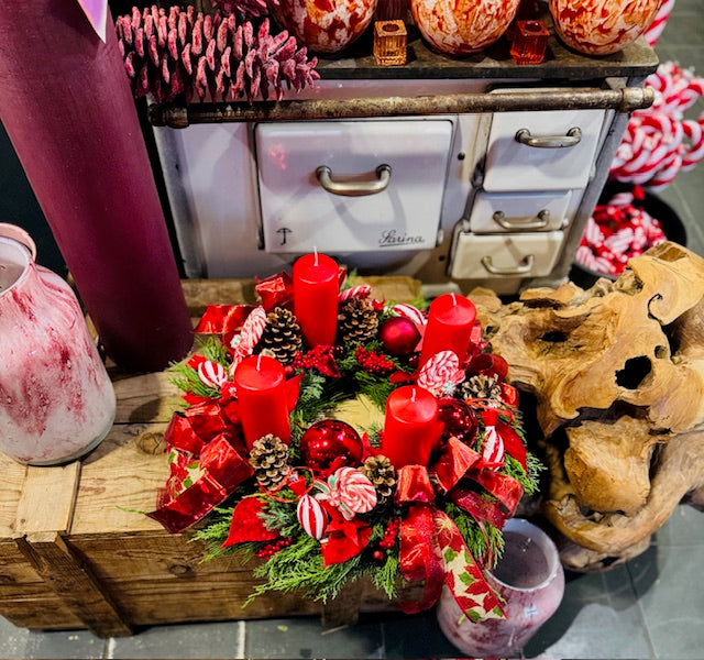 Couronne de l'Avent cosy