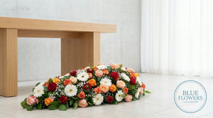 Gerbe de fleurs deuil 