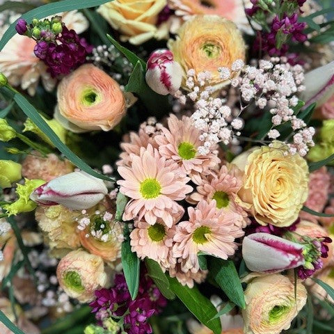 SWEETIE-Bouquet pastel-pêche